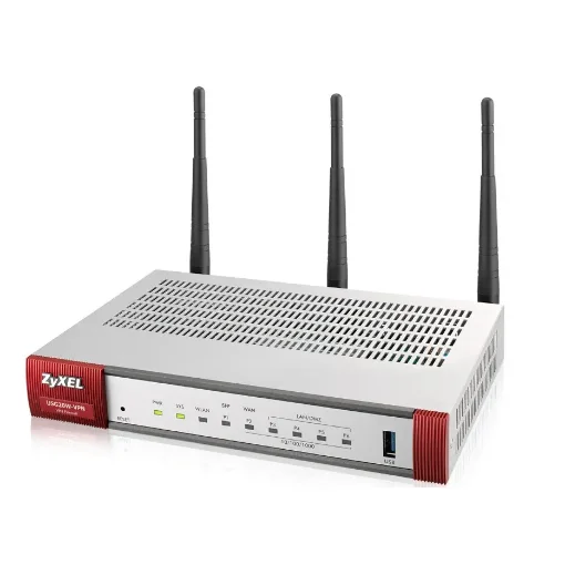 Picture of Zyxel USG20W-VPN-EU0101F Wireless Router Gigabit Ethernet Dual-Band (2.4 Ghz / 5 Ghz) Grey, Red - USG20W-VPN-EU0101F