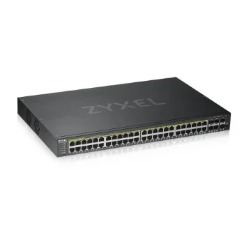 Picture of Zyxel GS1920-48HPV2 Managed Gigabit Ethernet (10/100/1000) Power Over Ethernet (Poe) Black - GS192048HPV2-EU0101F