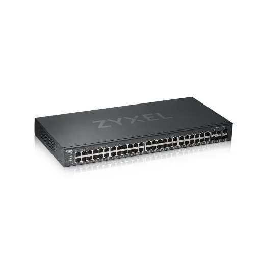 Picture of Zyxel GS1920-48V2 Managed Gigabit Ethernet (10/100/1000) Black - GS1920-48V2-EU0101F
