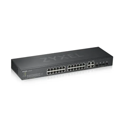 Picture of Zyxel GS1920-24V2 Managed Gigabit Ethernet (10/100/1000) Black - GS1920-24V2-EU0101F