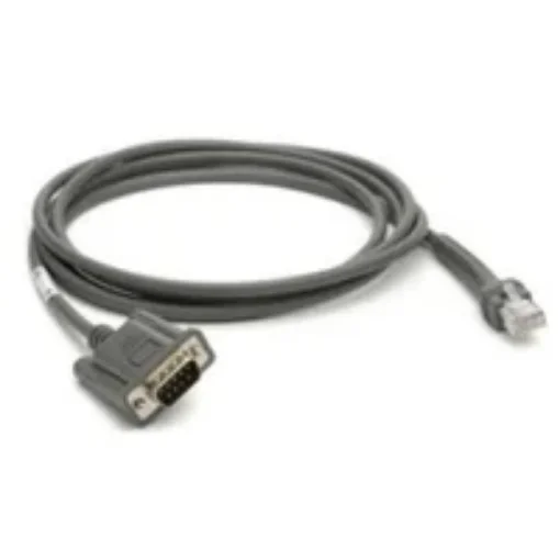 Picture of Zebra CBA-R08-S07ZBR Serial Cable Grey 2.1336 M RS232 DB9 - CBA-R08-S07ZBR