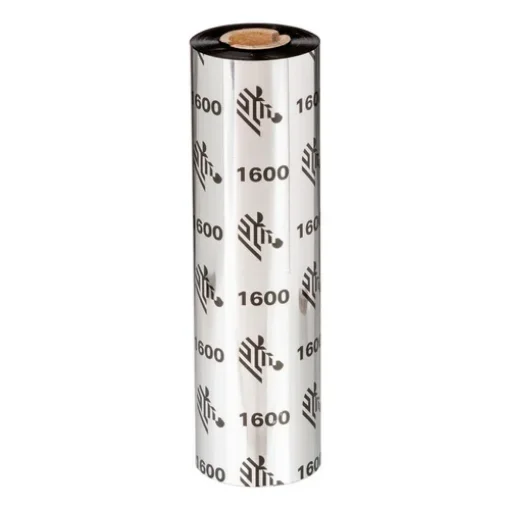 Picture of Zebra 1600 Wax Thermal Ribbon 450 M Black - 01600BK15645