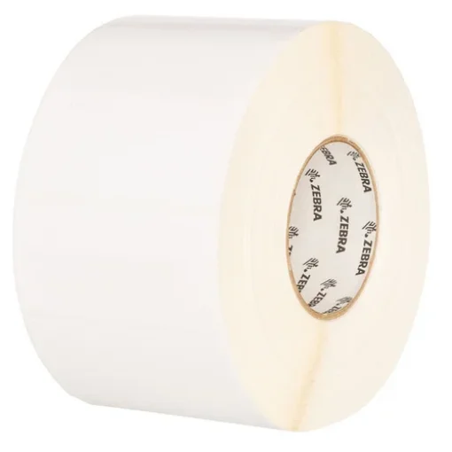 Picture of Zebra Polypro 4000D Black, White Self-Adhesive Printer Label - 3003355