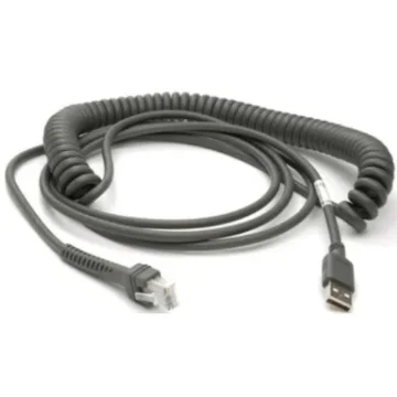 Picture of Zebra - Motorola CBA-U09-C15ZAR Usb Cable 4.57 M Usb a Grey - CBA-U09-C15ZAR