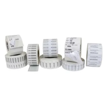 Picture of Zebra 10026768 Barcode Label White - 10026768