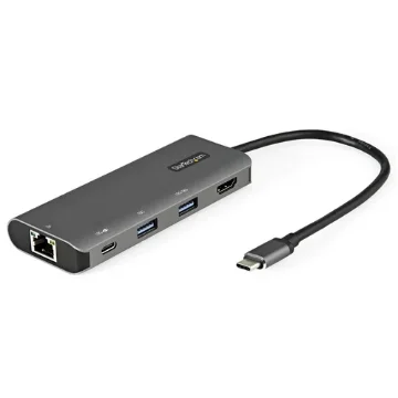 Picture of Startech.Com Usb C Multiport Adapter - 10Gbps Usb Type-C Mini Dock with 4K 30Hz Hdmi - 100W Power Delivery Passthrough - 3-Port Usb Hub, Gbe - Usb 3.1/3.2 Gen 2 Laptop Dock - 10" Cable - DKT31CHPDL
