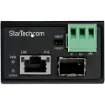 Picture of Startech.Com Poe+ Industrial Fiber To Ethernet Media Converter 30W - Sfp To RJ45 - Singlemode/Multimode Fiber To Copper Gigabit Ethernet - Mini/Compact Size - Ip-30/ -40 To +75C - Imc1gsfp30w