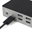 Picture of Startech.Com Usb-C & Usb-A Dock - Hybrid Universal Triple Monitor Laptop Docking Station Displayport & Hdmi 4K 60Hz - 85W Power Delivery, 6x Usb Hub, Gbe, Audio - Usb 3.1 Gen 2 10Gbps - Taa - Dk31c3hdpdue