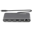 Picture of Startech.Com Thunderbolt 3 Mini Dock - Portable Dual Monitor Docking Station W/Hdmi 4K 60Hz, 2x Usb-A Hub (3.0/2.0), Gbe - 11in/28cm Cable - TB3 Multiport Adapter - Mac/Windows - Tb3dkm2hdl
