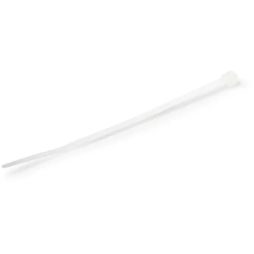 Picture of Startech.Com 4"(10cm) Cable Ties - 1/16"(2mm) Wide, 7/8"(22mm) Bundle Diameter, 18lb(8kg) Tensile Strength, Nylon Self Locking Zip Ties with Curved Tip - 94V-2/UL Listed, 1000 Pack - White - CBMZT4NK