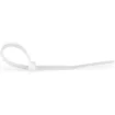Picture of Startech.Com 4"(10cm) Cable Ties - 1/16"(2mm) Wide, 7/8"(22mm) Bundle Diameter, 18lb(8kg) Tensile Strength, Nylon Self Locking Zip Ties with Curved Tip - 94V-2/UL Listed, 1000 Pack - White - CBMZT4NK