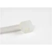 Picture of Startech.Com 4"(10cm) Cable Ties - 1/16"(2mm) Wide, 7/8"(22mm) Bundle Diameter, 18lb(8kg) Tensile Strength, Nylon Self Locking Zip Ties with Curved Tip - 94V-2/UL Listed, 100 Pack - White - CBMZT4N