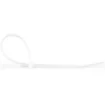 Picture of Startech.Com 10"(25cm) Cable Ties - 1/8"(4mm) Wide, 2-5/8"(68mm) Bundle Diameter, 50lb(22kg) Tensile Strength, Nylon Self Locking Zip Ties W/ Curved Tip - 94V-2/UL Listed, 100 Pack - White - CBMZT10N