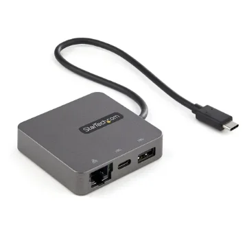 Picture of Startech.Com Usb-C Multiport Adapter - Usb 3.1 Gen 2 Type-C Mini Dock - Usb-C To 4K Hdmi or 1080p Vga Video - 10Gbps Usb-A Usb-C, Gbe - Portable Travel Laptop Dock - Works W/Thunderbolt 3 - DKT31CHVL