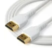 Picture of Startech.Com 3ft (1m) Slim Hdmi 2.0 Cable, Flexible Premium Certified Hdmi Cord with Ethernet, Uhd 4K 60Hz HDR10, Durable Aramid Fiber Design with Tpe Jacket, White - RHDMM1MPW