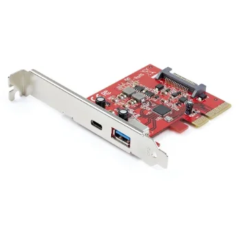 Picture of Startech.Com 2-Port 10Gbps Usb-A & Usb-C Pcie Card - Usb 3.1 Gen 2 Pci Express Type C/A Host Controller Card Adapter - Usb 3.2 Gen 2x1 Pcie Expansion Add-On Card - Windows, Macos, Linux - Pexusb311ac3