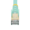 Picture of Startech.Com 7m CAT6a Ethernet Cable - 10 Gigabit Shielded Snagless RJ45 100W Poe Patch Cord - 10GbE Stp Network Cable W/Strain Relief - Aqua Fluke Tested/Wiring Is Ul Certified/Tia - 6Aspat7maq