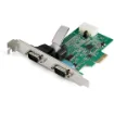Picture of Startech.Com 2-Port Pci Express RS232 Serial Adapter Card - Pcie RS232 Serial Host Controller Card - Pcie To Dual Serial DB9 Card - 16950 Uart - Expansion Card - Windows & Linux - Pex2s953