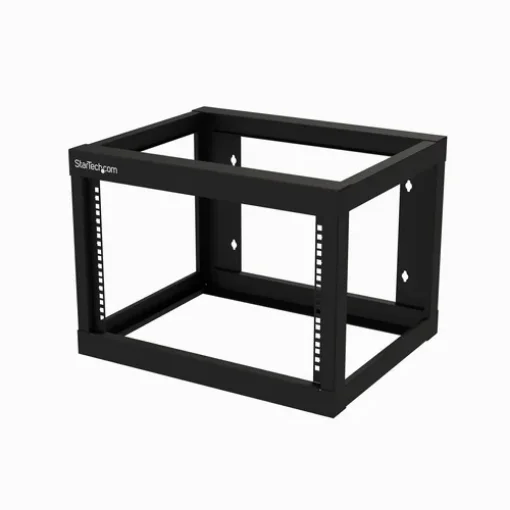 Picture of Startech.Com 6U 19" Wall Mount Network Rack 19" Deep 2 Post Open Frame for Server Room Data/Av/It/Communication/Computer Equipment/Patch Panel W/Cage Nuts/Screws Hook/Loop - Cisco 2960 - RK619WALLO