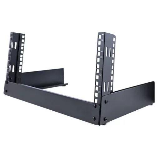 Picture of Startech.Com 2-Post 4U Desktop Server Rack, Small Open Frame 19in Computer Rack, Compact Network Rack for Av / Studio / Data / It Equipment - Free Standing Two-Post Home/Office Rack - RK4OD