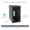 Picture of Startech.Com 4-Post 18U Server Rack Cabinet, Lockable 19" Data Rack Cabinet for Computer / Av / It Equipment, Office / Home Network Rack with Casters & Adjustable Mounting Rails - RK1836BKF