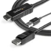Picture of Startech.Com 2m (6ft) Hdmi To Displayport Cable 4K 30Hz - Active Hdmi 1.4 To Dp 1.2 Adapter Converter Cable with Audio - Usb Powered - Mac & Windows - Hdmi Laptop To Dp Monitor - Male/Male - Hd2dpmm2m