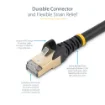Picture of Startech.Com 1.5 M CAT6a Patch Cable - Shielded (Stp) - 100% Copper Wire - Snagless Connector - Black - 6Aspat150cmbk