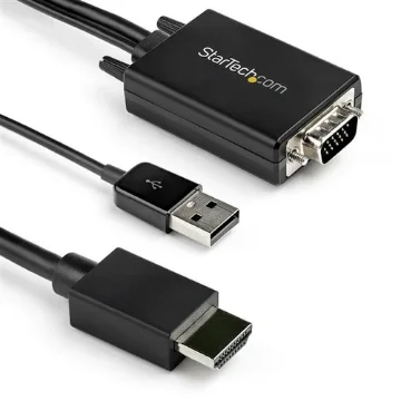 Picture of Startech.Com 2m Vga To Hdmi Converter Cable with Usb Audio Support & Power - Analog To Digital Video Adapter Cable To Connect a Vga Pc To Hdmi Display - 1080p Male To Male Monitor Cable - Vga2hdmm2m