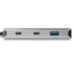 Picture of Startech.Com 4 Port Usb C Hub W/ 2x Usb a & 2x Usb C - Superspeed 10Gbps Usb Type-C 3.1/3.2 Gen 2 Hub - Usb Bus Powered - Portable Usb-C To Usb Adapter Hub - Aluminum - 25cm(9.8") Cable~4 Port Usb C Hub W/ 2x Usb a & 2x Usb C - Superspeed 10Gbps Usb Type-C 3.2 Gen 2 Hub - Usb Bus Powered - Portable Usb-C To Usb Adapter Hub - Aluminum - 9.8" (25cm) Cable - Hb31c2a2cb