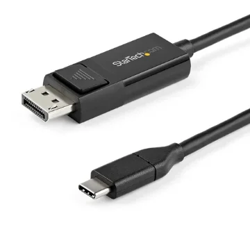 Picture of Startech.Com 6ft (2m) Usb C To Displayport 1.2 Cable 4K 60Hz - Bidirectional Dp To Usb-C or Usb-C To Dp Reversible Video Adapter Cable - HBR2/HDR - Usb Type C/TB3 Monitor Cable - Cdp2dp2mbd