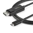 Picture of Startech.Com 6ft (2m) Usb C To Displayport 1.2 Cable 4K 60Hz - Bidirectional Dp To Usb-C or Usb-C To Dp Reversible Video Adapter Cable - HBR2/HDR - Usb Type C/TB3 Monitor Cable - Cdp2dp2mbd