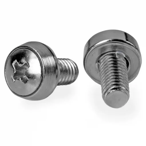 Picture of Startech.Com 12-24 Server Rack Screws - 50 Pack - Nickel-Plated - CABSCRWS1224