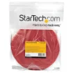Picture of Startech.Com 50ft Hook and Loop Roll - Cut-To-Size Reusable Cable Ties - Bulk Industrial Wire Fastener Tape /Adjustable Fabric Wraps Red / Resuable Self Gripping Cable Management Straps - HKLP50RD