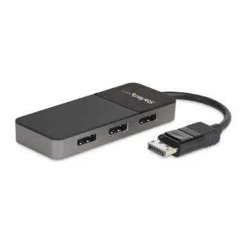 Picture of Startech.Com 3 Port Multi Monitor Adapter - Displayport 1.4 To 3x 4K Displayport Video Splitter - Dual or Triple 4K - Laptop/Desktop Displayport Mst Hub for Multiple Monitors - for Windows Pcs Only - Mst14dp123dp