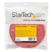 Picture of Startech.Com 25ft Hook and Loop Roll - Cut-To-Size Reusable Cable Ties - Bulk Industrial Wire Fastener Tape /Adjustable Fabric Wraps Red / Resuable Self Gripping Cable Management Straps - HKLP25RD