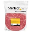 Picture of Startech.Com 100ft Hook and Loop Roll - Cut-To-Size Reusable Cable Ties - Bulk Industrial Wire Fastener Tape /Adjustable Fabric Wraps Red / Resuable Self Gripping Cable Management Straps - HKLP100RD