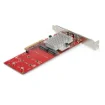 Picture of Startech.Com Dual M.2 Pcie Ssd Adapter Card - x8 / x16 Dual Nvme or Ahci M.2 Ssd To Pci Express 3.0 - M.2 Ngff Pcie (M-Key) Compatible - Supports 2242, 2260, 2280 - Jbod - Mac & Pc - Pex8m2e2