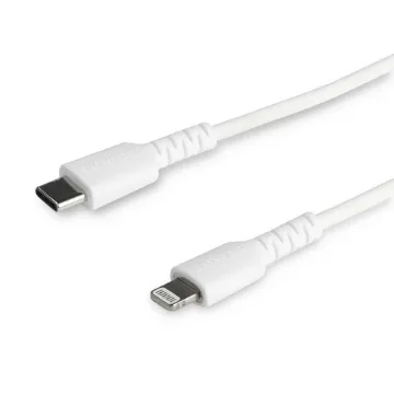 Picture of Startech.Com 6 Foot (2m) Durable White Usb-C To Lightning Cable - Heavy Duty Rugged Aramid Fiber Usb Type C To Lightning Charger/Sync Power Cord - Apple Mfi Certified Ipad/Iphone 12 - RUSBCLTMM2MW