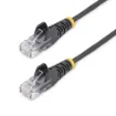 Picture of Startech.Com 2.5 M CAT6 Cable - Slim - Snagless RJ45 Connectors - Black - N6pat250cmbks