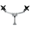 Picture of Startech.Com Desk Mount Dual Monitor Arm - Premium Articulating Monitor Arm - Up To 30” Vesa Mount Displays - Height Adjustable Monitor Mount - Rotate/Tilt/Swivel - Clamp/Grommet - Silver - Armdualps