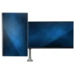 Picture of Startech.Com Desk Mount Dual Monitor Arm - Premium Articulating Monitor Arm - Up To 30” Vesa Mount Displays - Height Adjustable Monitor Mount - Rotate/Tilt/Swivel - Clamp/Grommet - Silver - Armdualps
