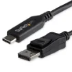 Picture of Startech.Com 6ft/1.8m Usb C To Displayport 1.4 Cable - 4K/5K/8K Usb Type-C To Dp 1.4 Alt Mode Video Adapter Converter - HBR3/HDR/DSC - 8K 60Hz Dp Monitor Cable for Usb-C/Thunderbolt 3 - Cdp2dp146b