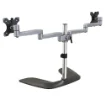 Picture of Startech.Com Dual Monitor Stand - Ergonomic Desktop Monitor Stand for Up To 32" Vesa Displays - Free-Standing Articulating Universal Computer Monitor Mount - Adjustable Height - Silver - Armdualss