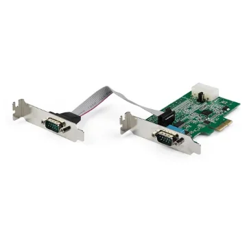 Picture of Startech.Com 2-Port Pci Express RS232 Serial Adapter Card - Pcie RS232 Serial Host Controller Card - Pcie To Serial DB9 - 16950 Uart - Low Profile Expansion Card - Windows & Linux - Pex2s953lp