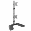 Picture of Startech.Com Vertical Dual Monitor Stand - Ergonomic Desktop Stacked Two Monitor Stand Up To 27 Inch Vesa Mount Displays - Free Standing Universal Monitor Mount - Height Adjustable - Silver - Armduovs