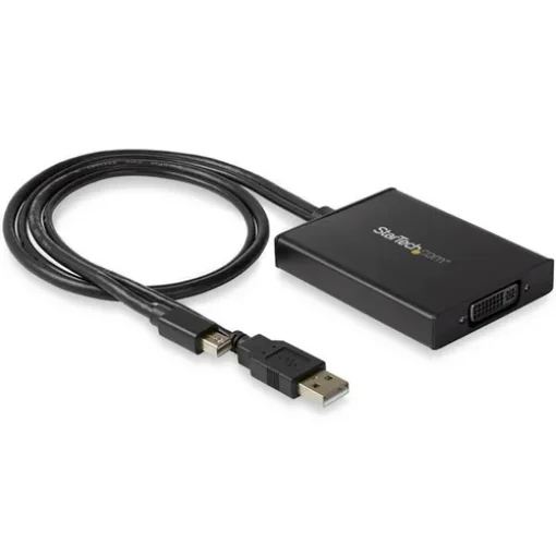 Picture of Startech.Com Mini Displayport To Dual-Link Dvi Adapter - Usb Powered - Black - Mdp2dvid2