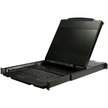 Picture of Startech.Com Dual Rail Rackmount Kvm Console Hd 1080p - Single Port Dvi/Vga Kvm W/17" Lcd Monitor for Server Rack - Fully Featured 1U Lcd Kvm Drawer W/Cables - Usb Support - 44230 Mtbf - RKCOND17HD