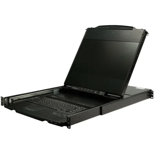 Picture of Startech.Com Dual Rail Rackmount Kvm Console Hd 1080p - Single Port Dvi/Vga Kvm W/17" Lcd Monitor for Server Rack - Fully Featured 1U Lcd Kvm Drawer W/Cables - Usb Support - 44230 Mtbf - RKCOND17HD