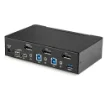 Picture of Startech.Com 2 Port Displayport Kvm Switch - 4K 60Hz - Single Display - Dual Port Uhd Dp 1.2 Usb Kvm Switch with Integrated Usb 3.0 Hub & Audio - Dell Hp Apple Lenovo - Taa Compliant - Sv231dpu34k