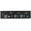 Picture of Startech.Com 2 Port Displayport Kvm Switch - 4K 60Hz - Single Display - Dual Port Uhd Dp 1.2 Usb Kvm Switch with Integrated Usb 3.0 Hub & Audio - Dell Hp Apple Lenovo - Taa Compliant - Sv231dpu34k